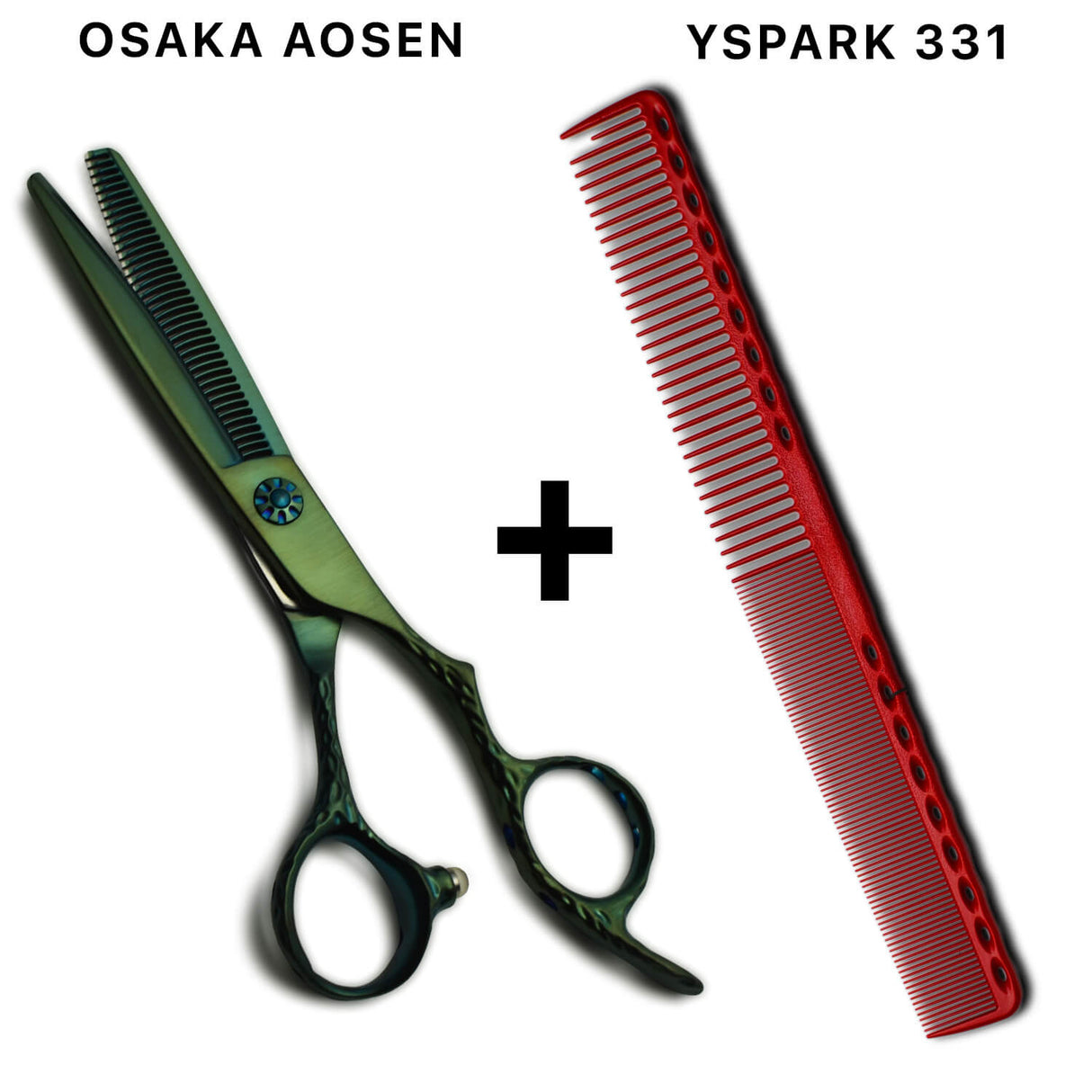 Ciseaux sculpteurs OSAKA AOSEN 40 - Cobalt Vert