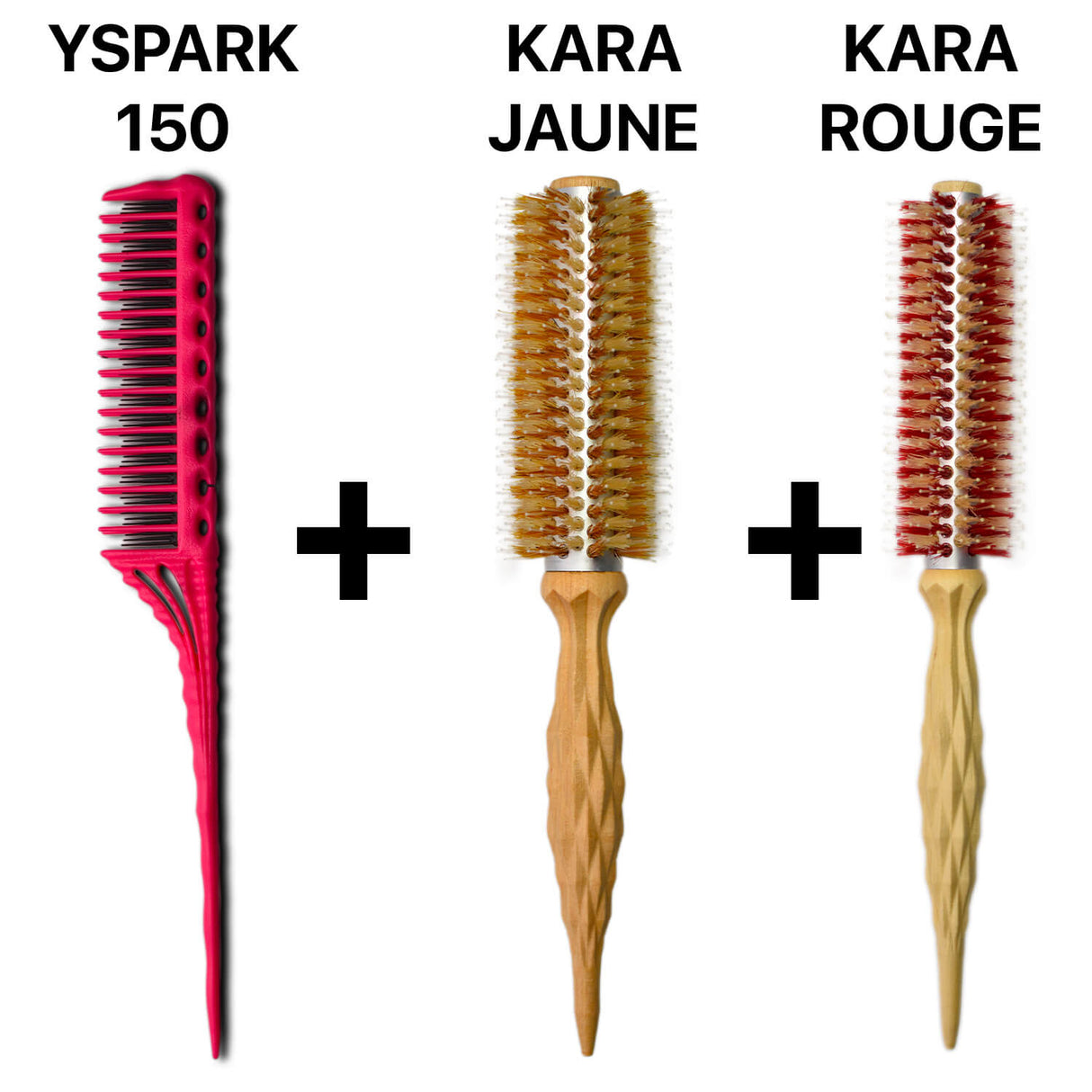 Brosse ronde OSAKA KARA rouge