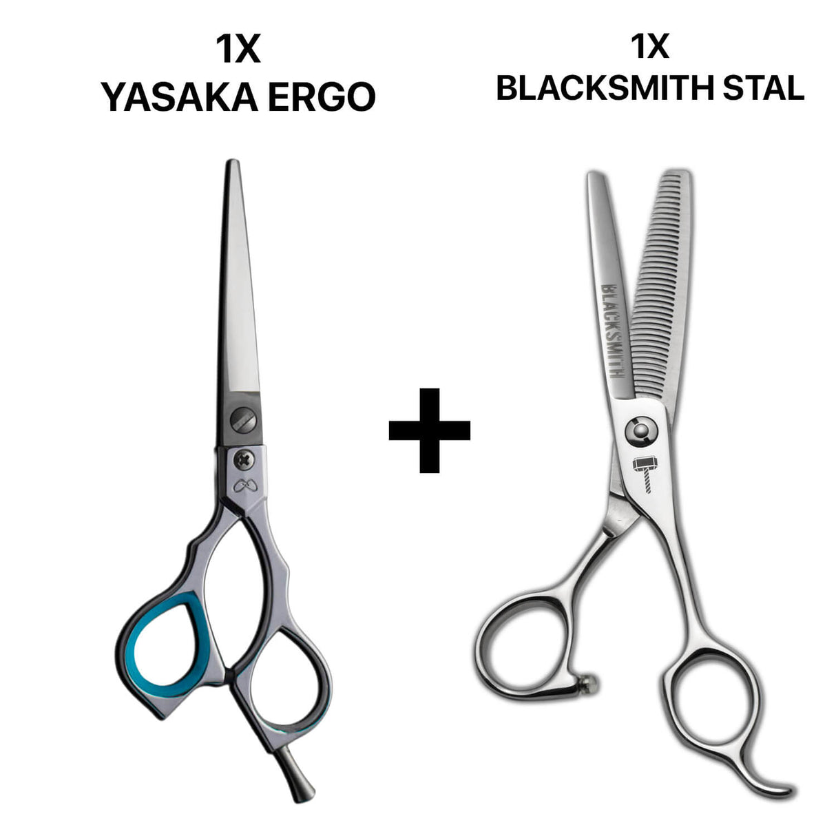 ciseaux de coiffure japonais yasaka et ciseaux sculpteurs désépaisissants à 40 dents blacksmith stal 40