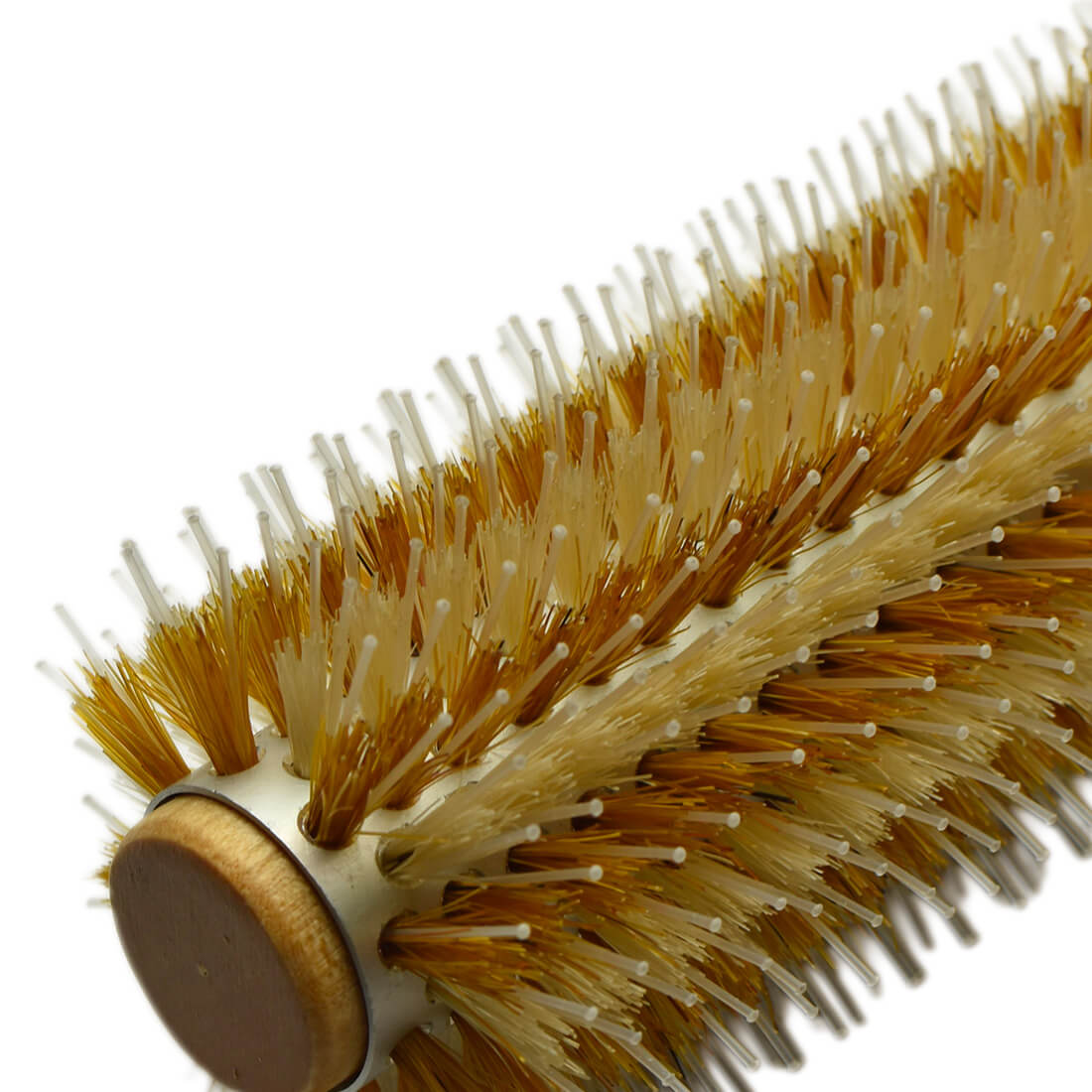 Détail brosse OSAKA – double fibre pour tension, grip et respect du cheveu