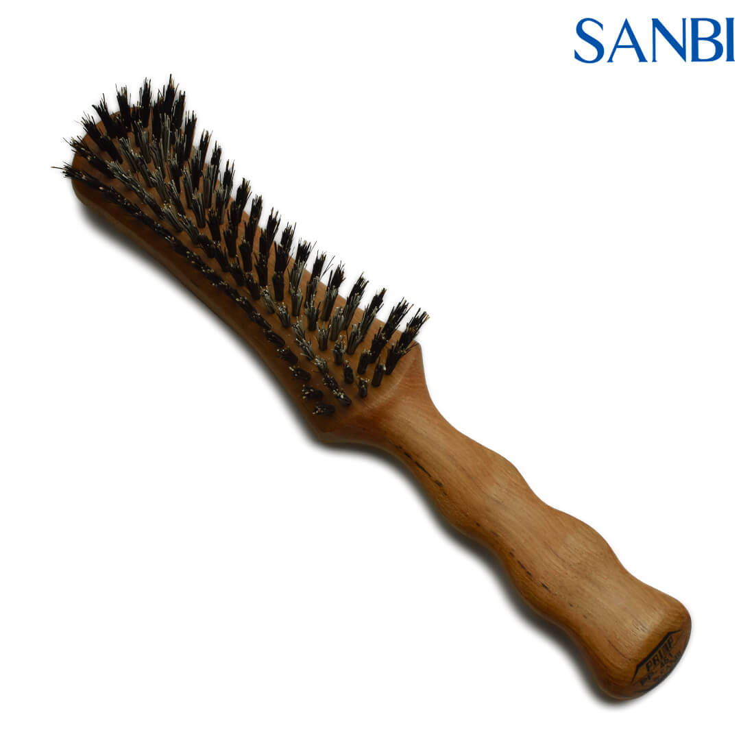 Brosse Sanbi PP‑451 – manche ultra‑léger, poils naturels pour brillance et contrôle, design japonais