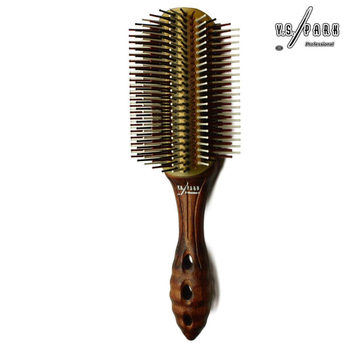brosse yspark bois plate wd13 en poil synthétique