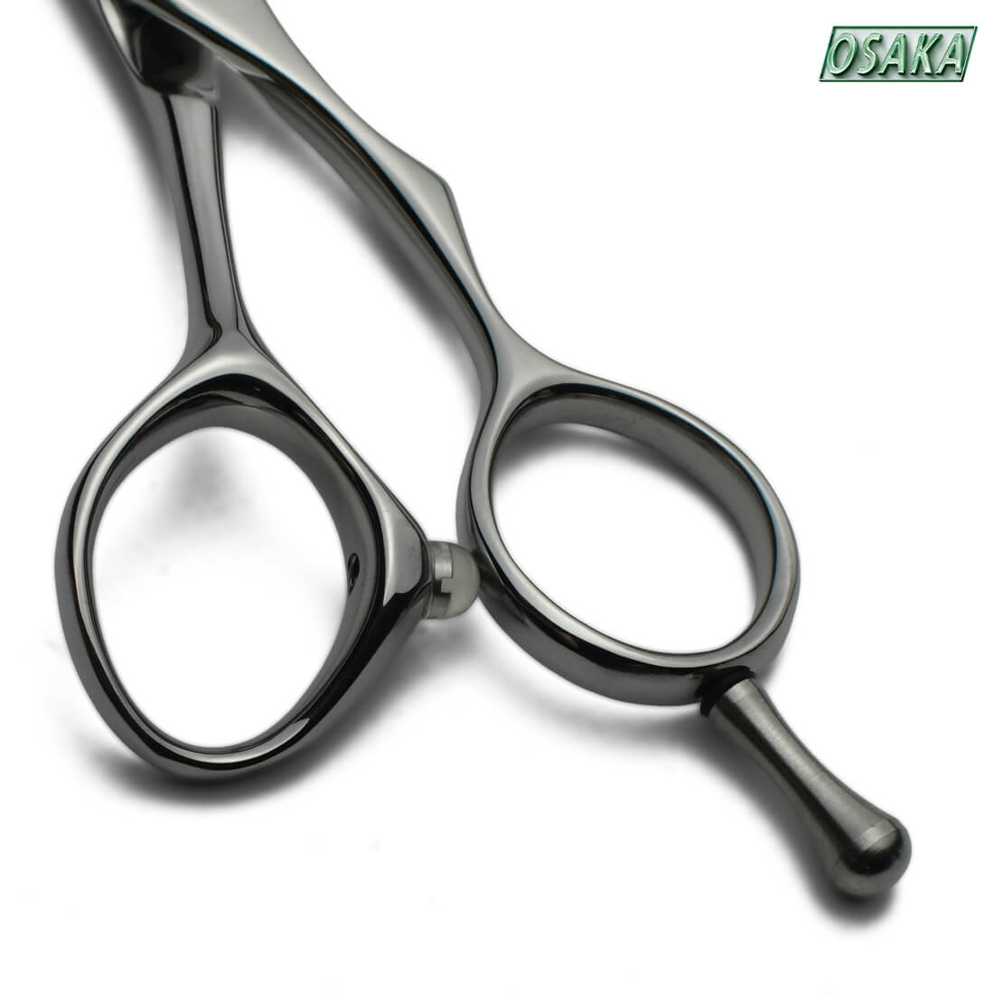 Manche des ciseaux de coiffure osaka japonais avec un anneau ergonomique pour un meilleur maintien et confort du pouce pour tout coiffeur