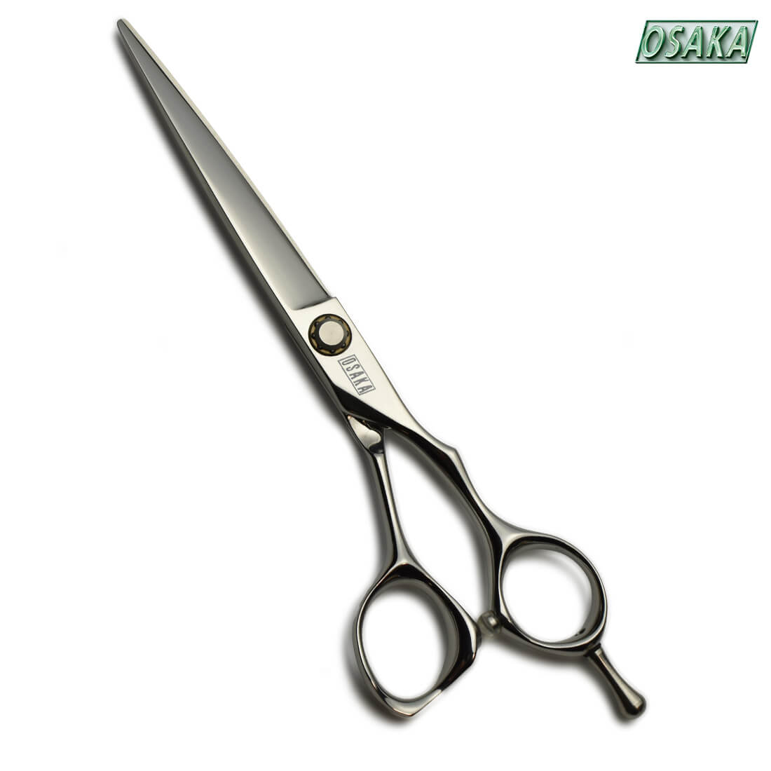 ciseaux osaka or 6.5 pouces avec une lame polyvalente pour tout coiffeur de tout niveau et utilisable sur n'importe quel cheveux.