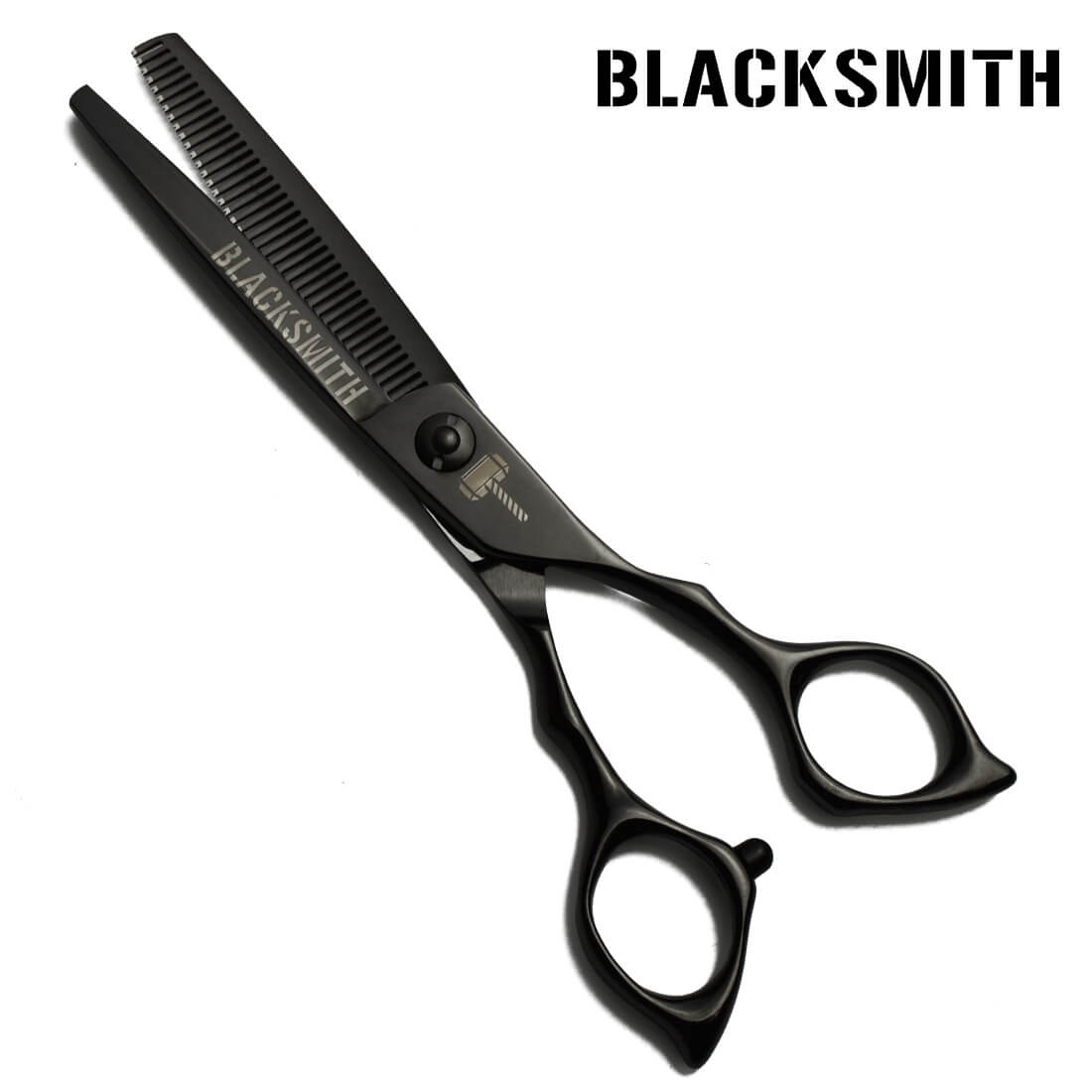 ciseaux sculpteurs effileurs noirs blacksmith avec manche à anneaux level set