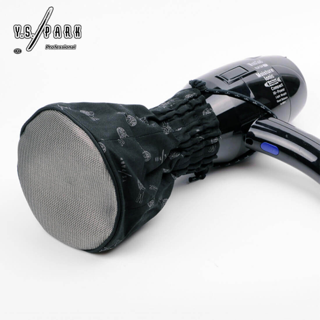 Accessoire Y.S.PARK pour sèche-cheveux – diffuseur textile avec embout métallique