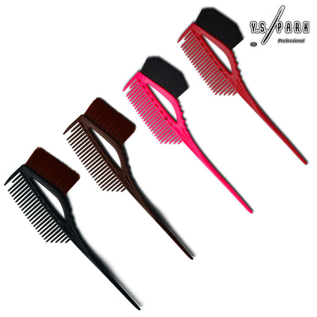 Ensemble de peigne pinceaux yspark 640 pour des techniques de colorations, et disponibles en rose, rouge, choco et noir.