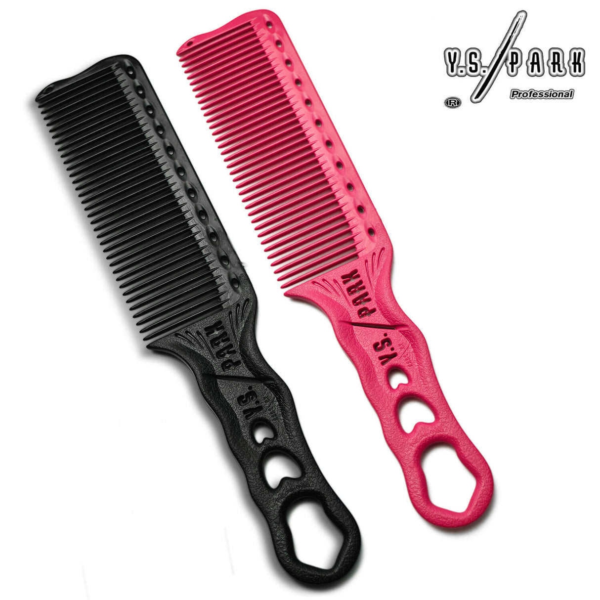 Ensemble de peignes barber de coupe peigne tondeuse yspark 281 noir et rose