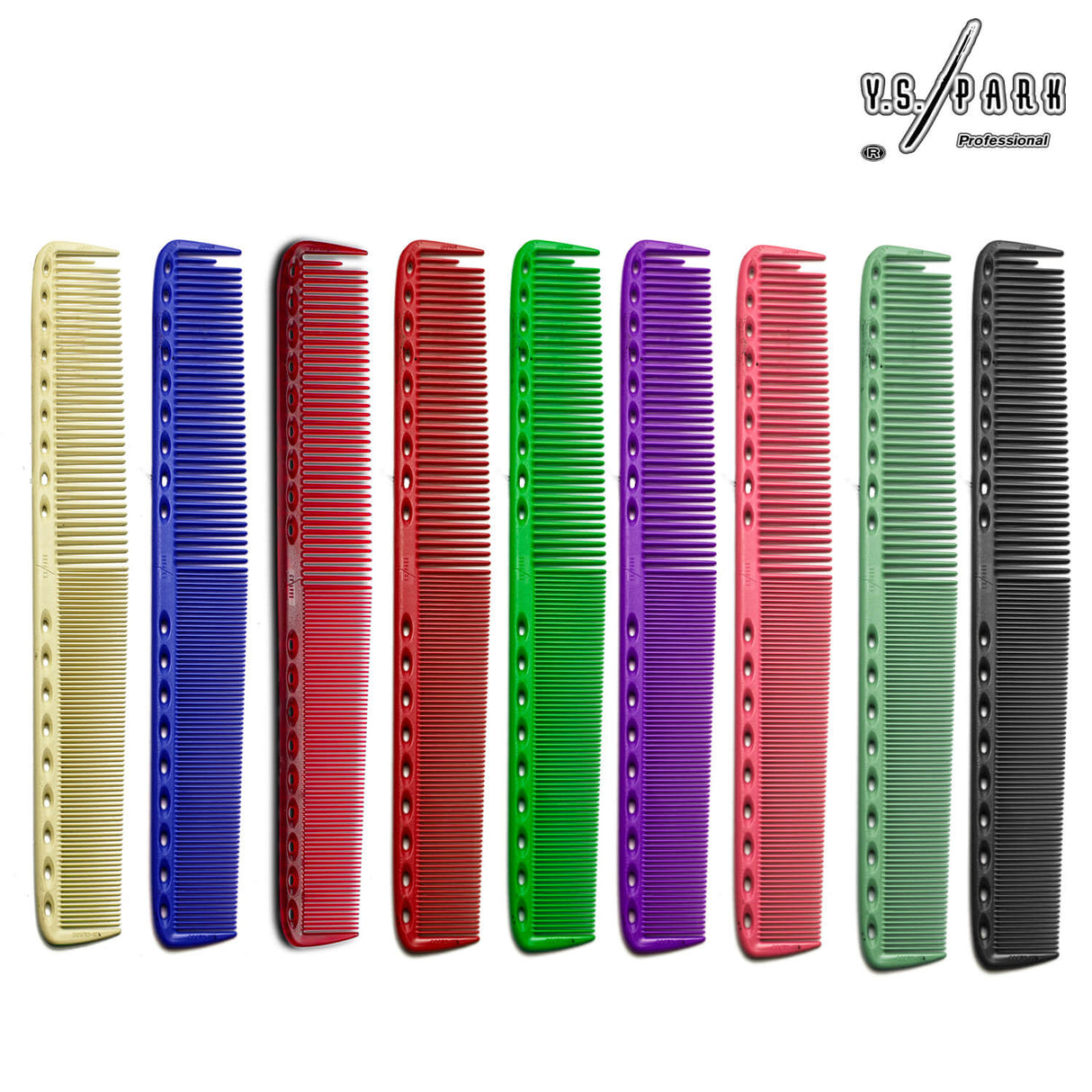 ensemble de peignes de coupe long yspark 335 en multiples couleurs