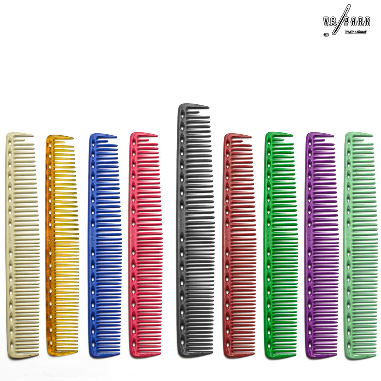 Ensemble de peignes de coupe de la marque yspark 337 avec dents écartés et plus épais.