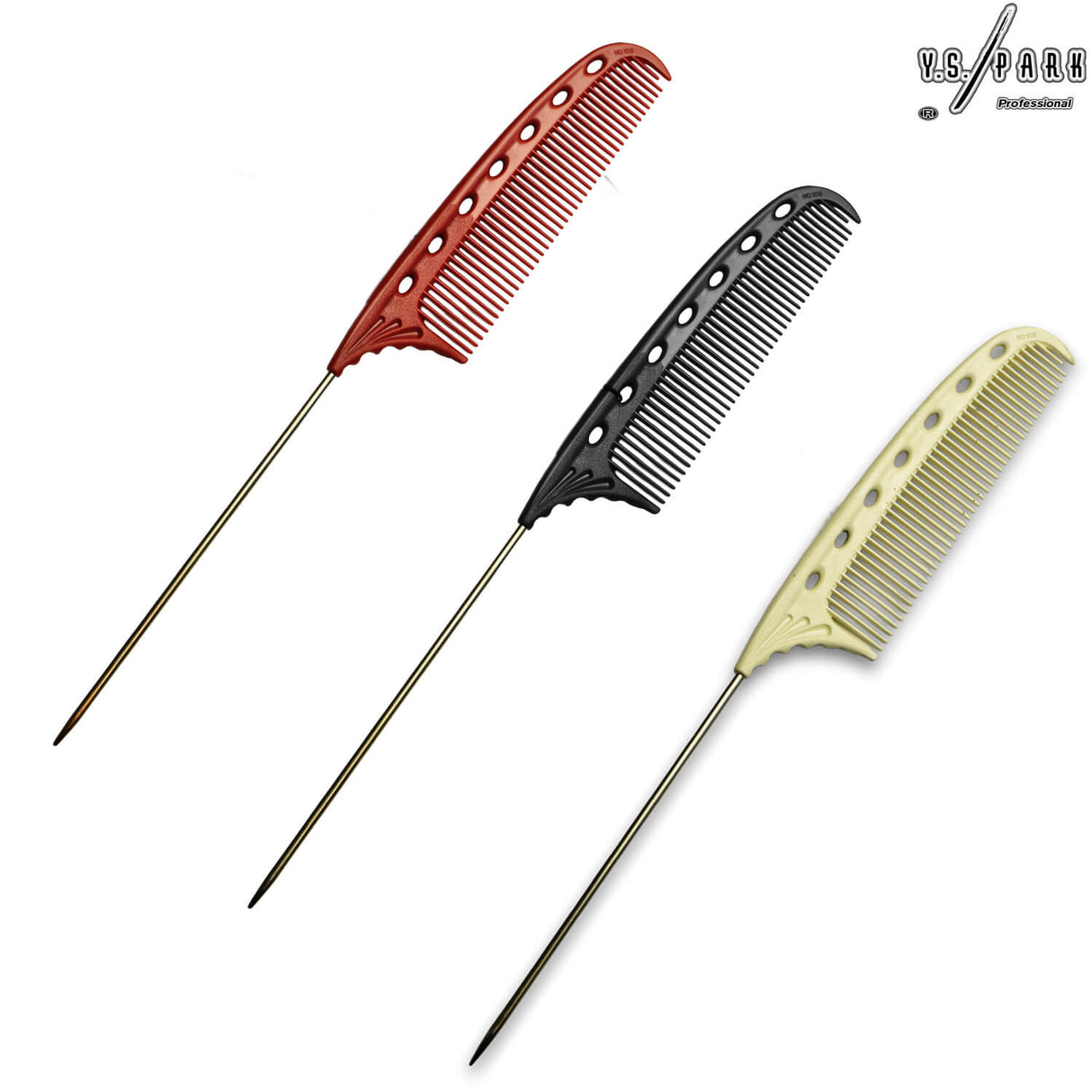 ensemble de peigne à queue de petite taille yspark 103 avec tige en métal