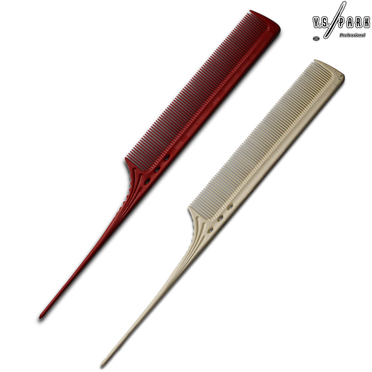 ensemble de peigne à queue yspark 106 en grande taille avec tige plastique
