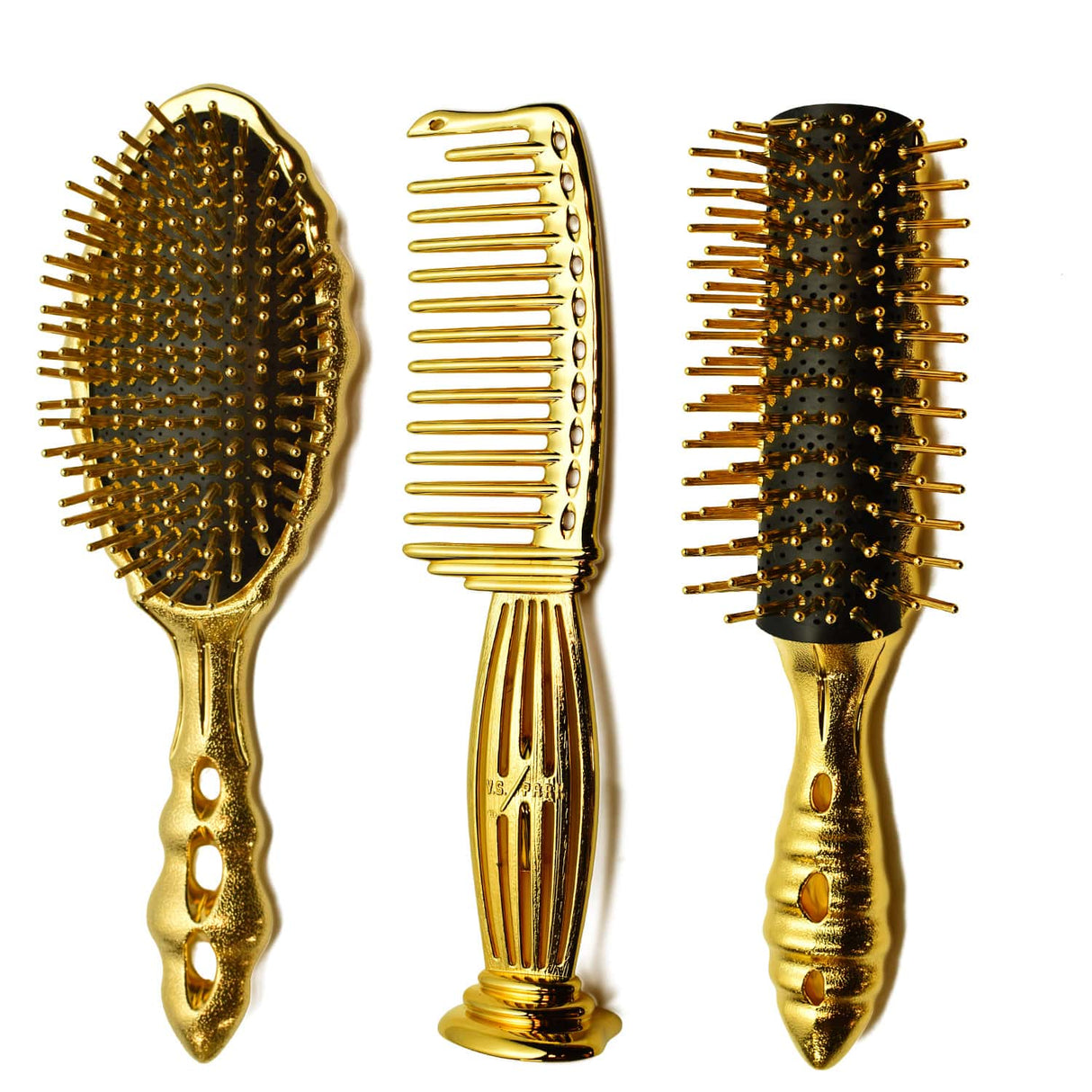 kit yspark luxury collection gold avec 2 brosses yspark et 1 peigne yspark 628