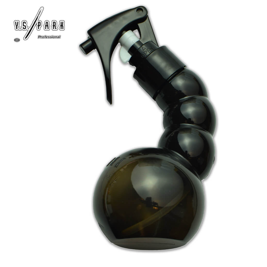Spray d’eau Y.S. PARK mini – flacon noir translucide au design courbé, prise facile