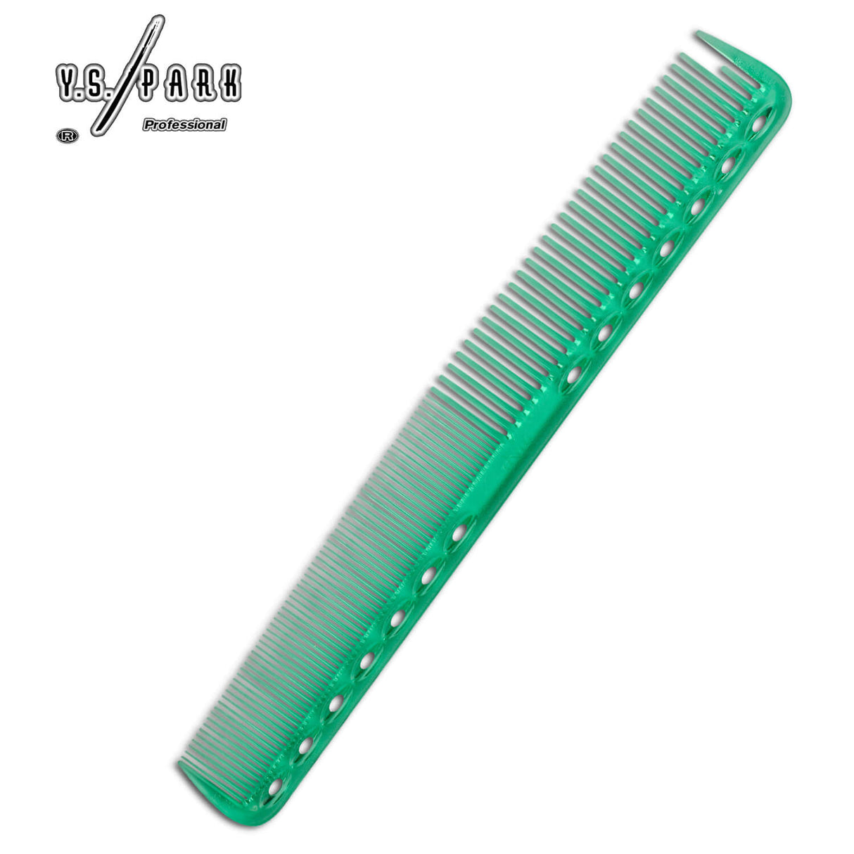 Peigne professionnel Y.S.PARK 339 collector émeraude, modèle rare pour coiffeurs