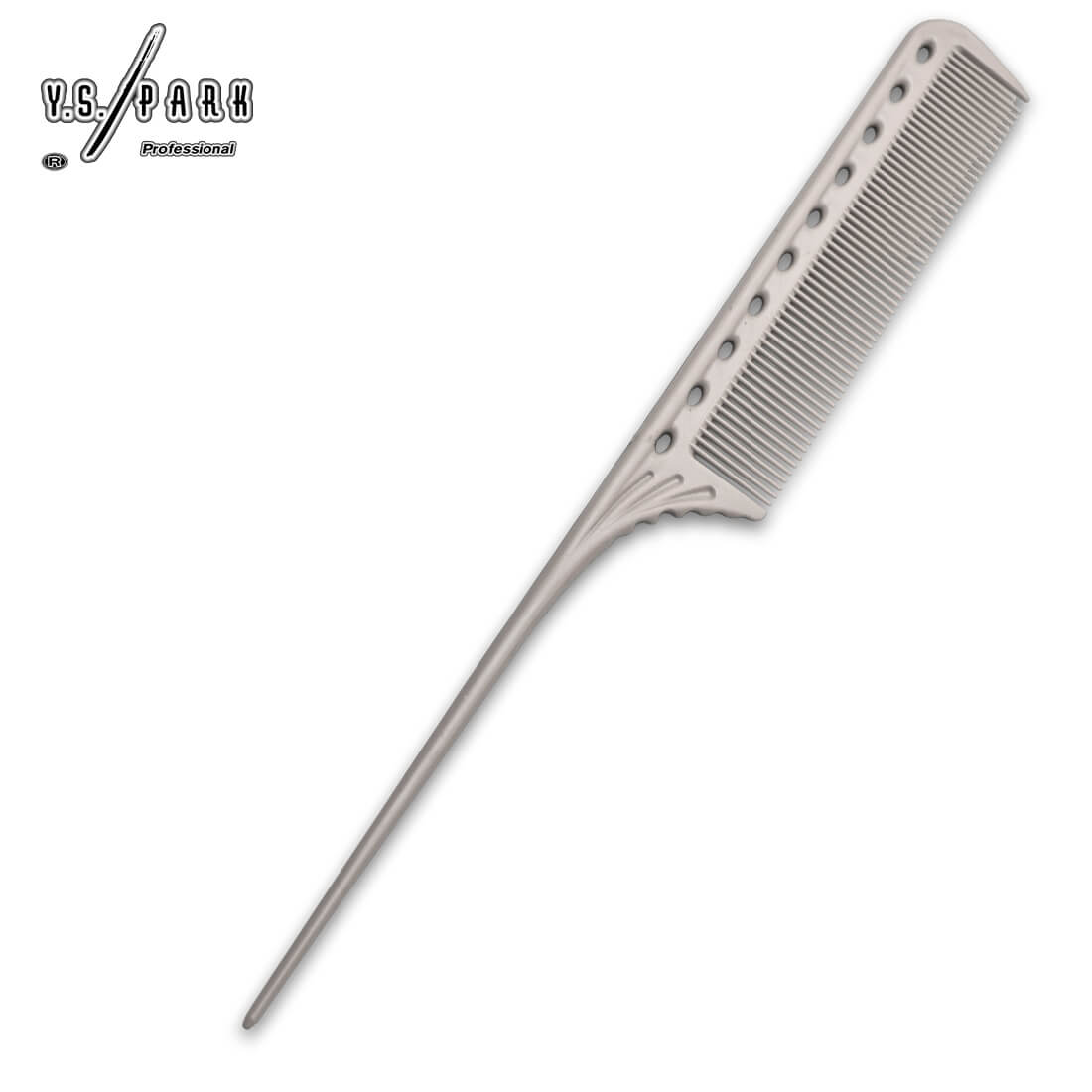 Peigne YS-101 Y.S.PARK – peigne queue fin en blanc pour séparation nette et travail de précision