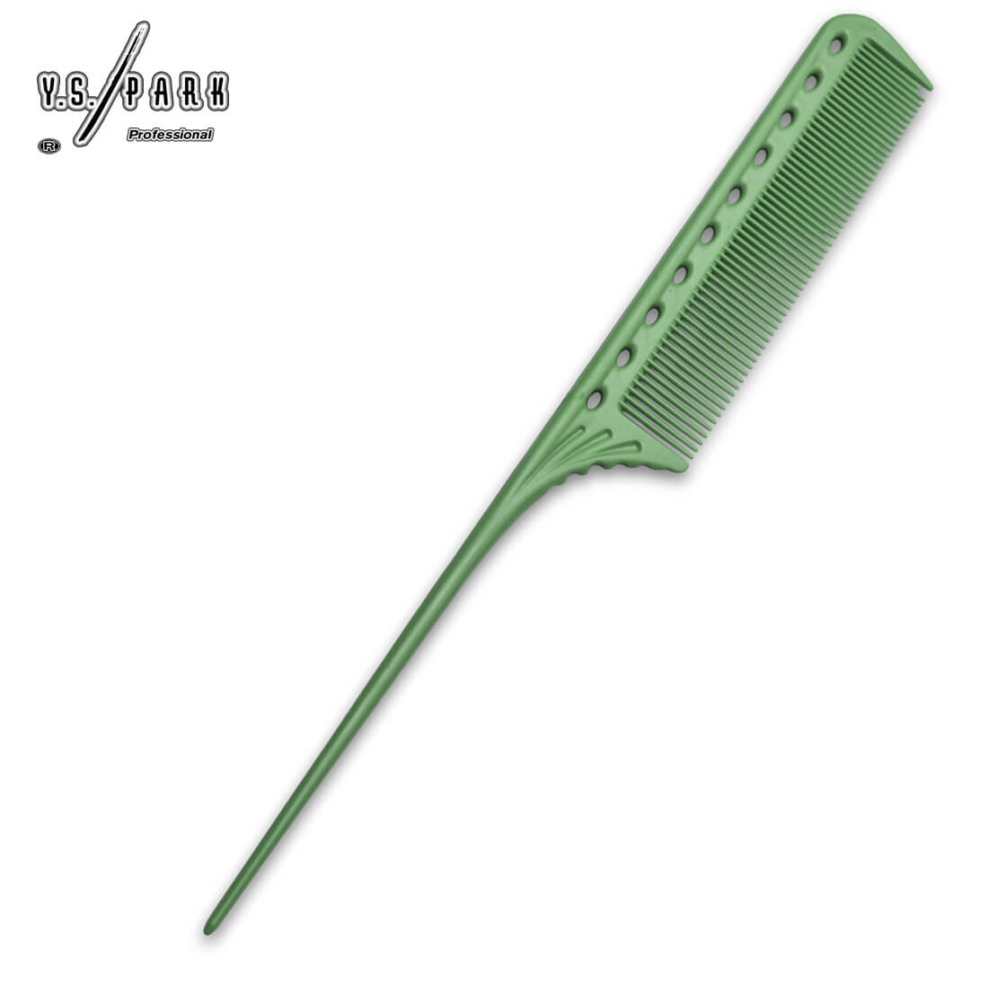 Peigne queue menthe professionnel Y.S.PARK 101 – précision et confort pour les coiffeurs exigeants