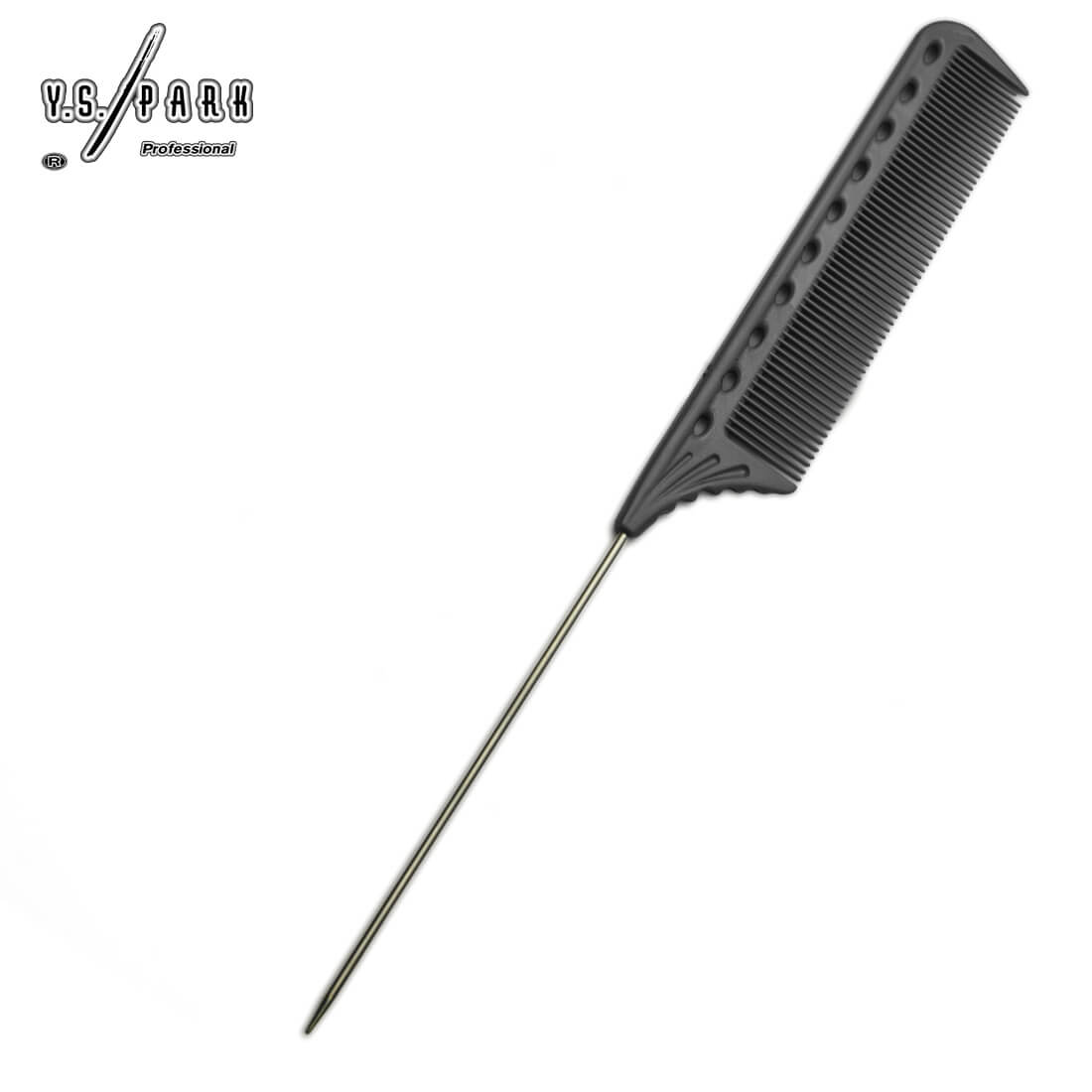 Peigne professionnel queue Y.S.PARK YS-102 carbone– idéal pour brushing, mise en plis et séparation des mèches