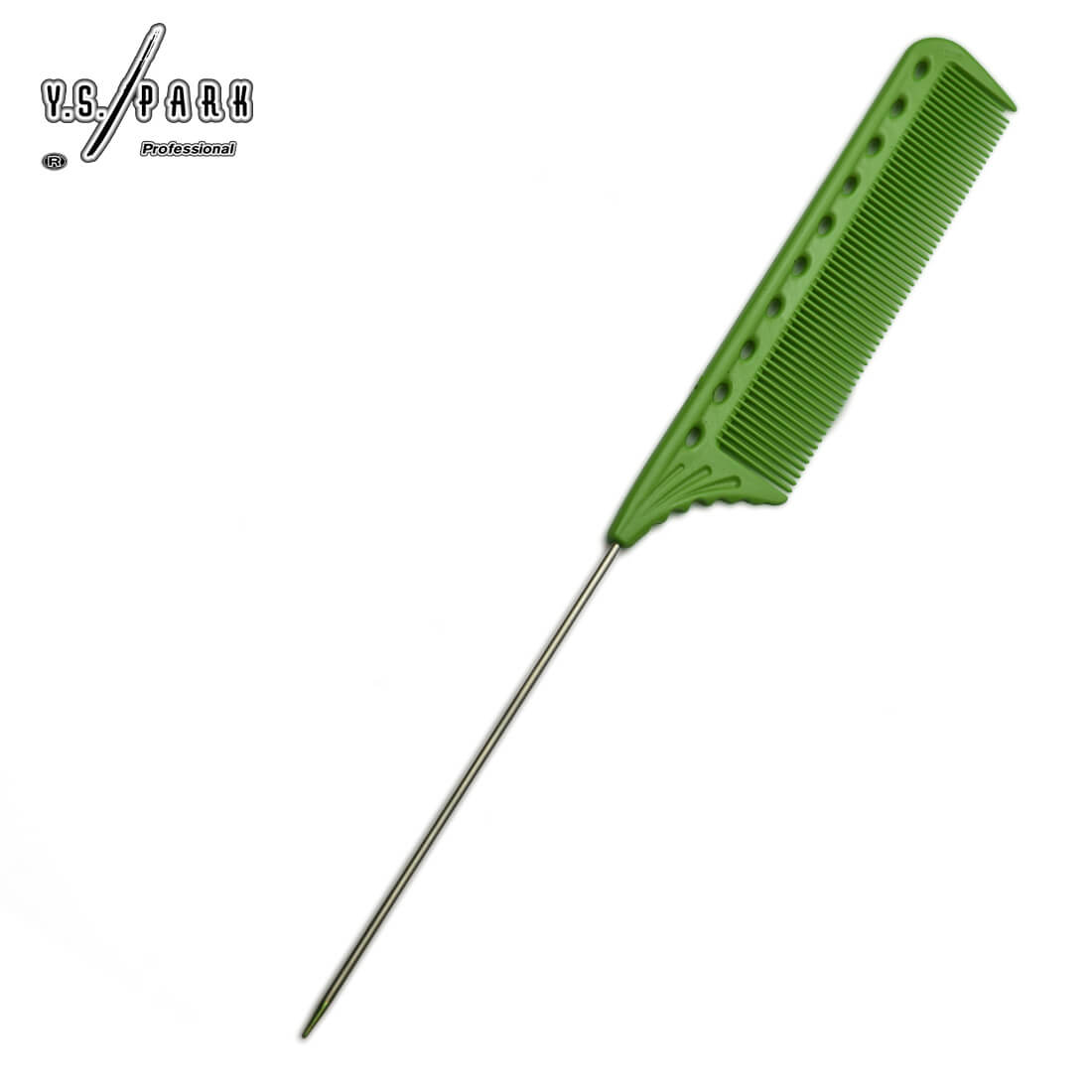 Peigne Y.S.PARK YS-102 vert– peigne queue pro pour séparation des mèches et finitions précises