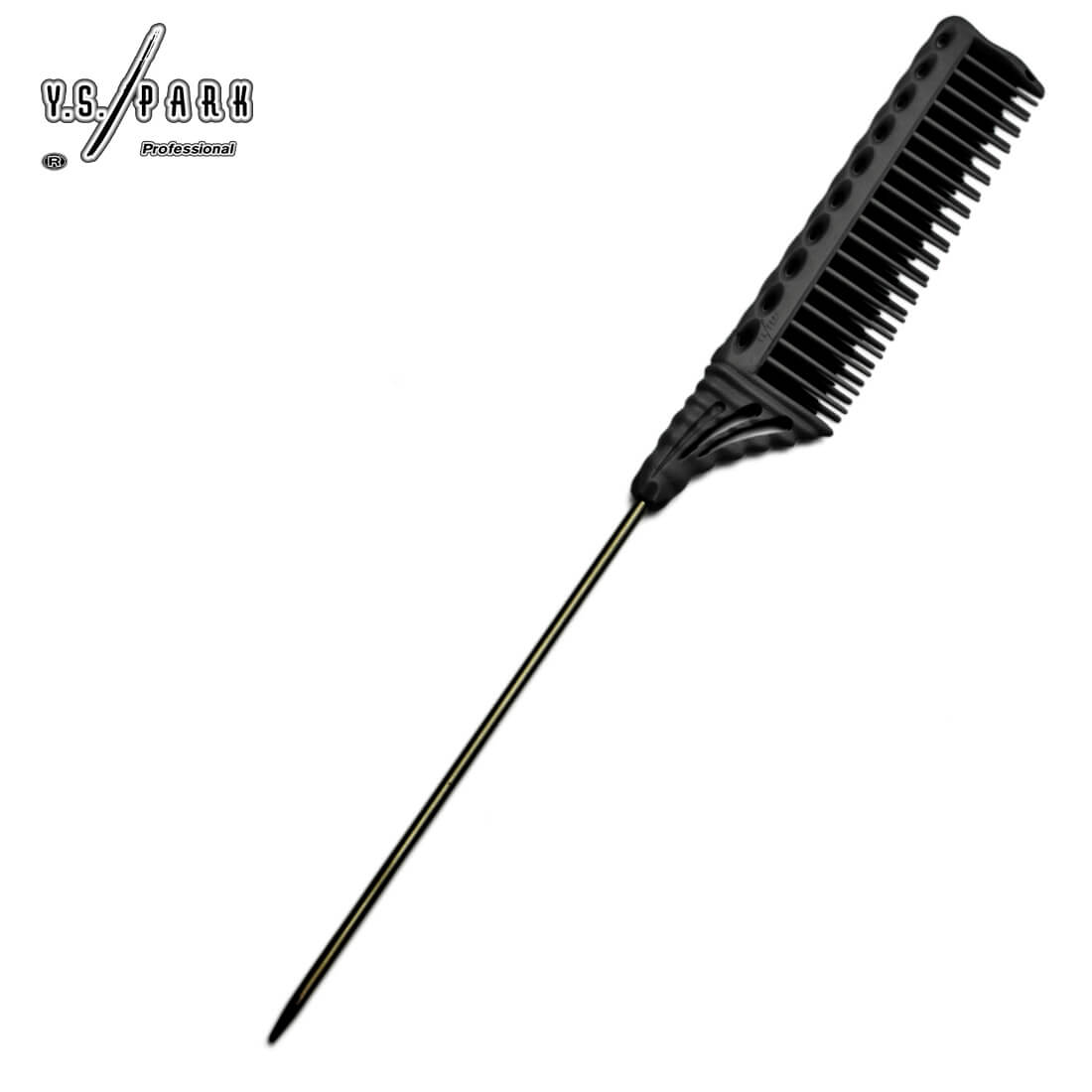 Peigne professionnel Y.S. PARK YS-154-125 Noir– outil haute performance pour balayage précis, antistatique, design ergonomique japonais.