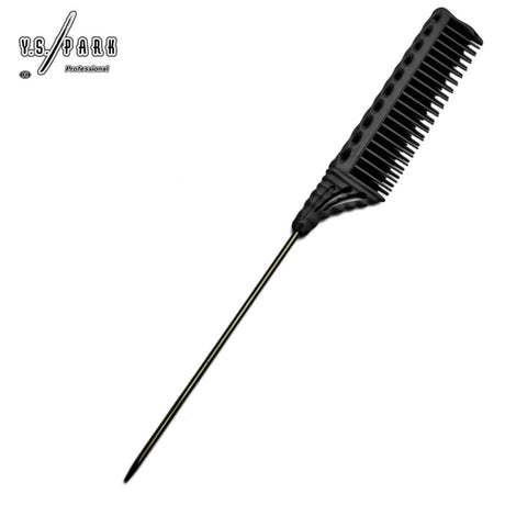 Peigne professionnel Y.S. PARK YS-154-125 Noir– outil haute performance pour balayage précis, antistatique, design ergonomique japonais.