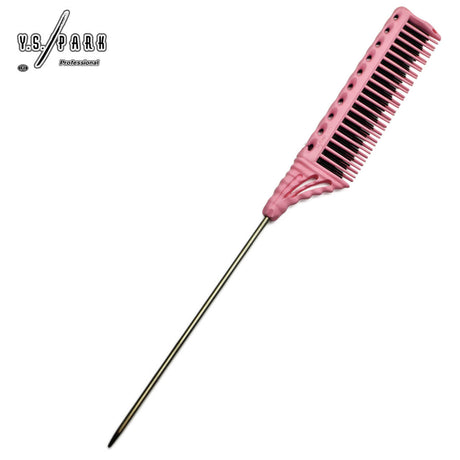 YS-154-125 Rose– triple dents pour volume précis, dents carbone anti-frisottis, prise professionnelle avec grip en wave.
