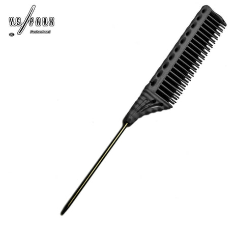YS-154-90 Noir– trois couches de dents, dents carbone pour réduire les frisottis, grip en wave pour une prise sûre.
