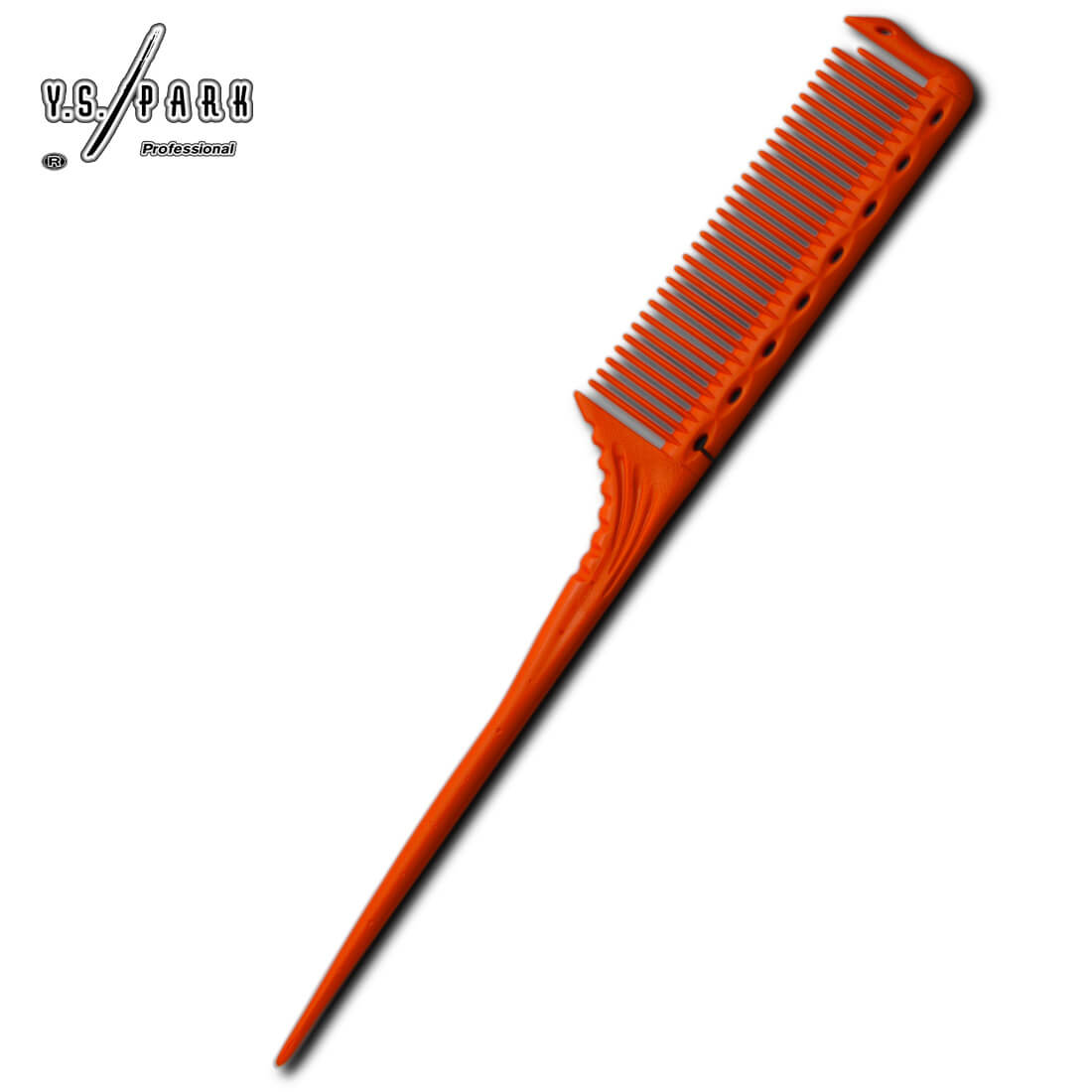 Peigne Y.S.PARK 185 orange – queue longue pour séparations rapides et précises