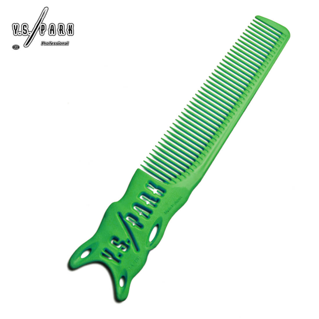 Peigne Y.S.PARK 239 vert – outil de coupe homme antistatique et résistant