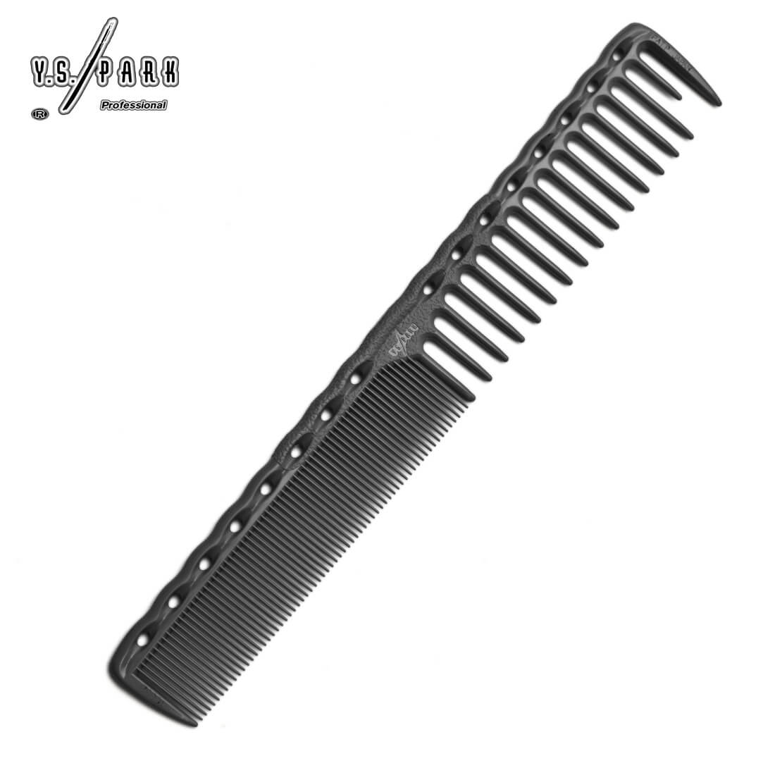 Peigne professionnel Y.S.PARK 332 noir– peigne de coupe à dents larges et fines