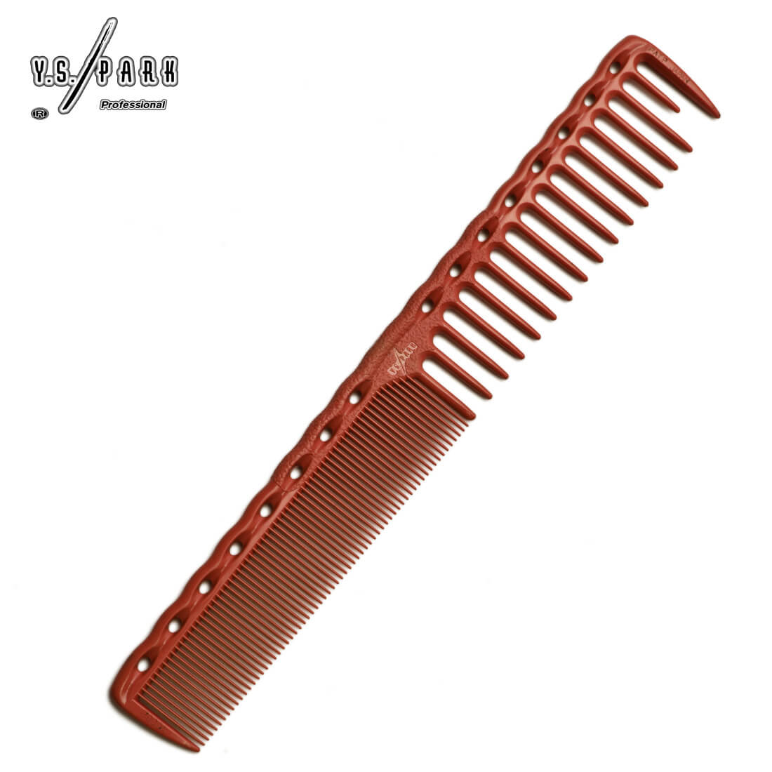 Peigne de coupe Y.S.PARK 332 rouge– idéal pour démêlage et coupe précise