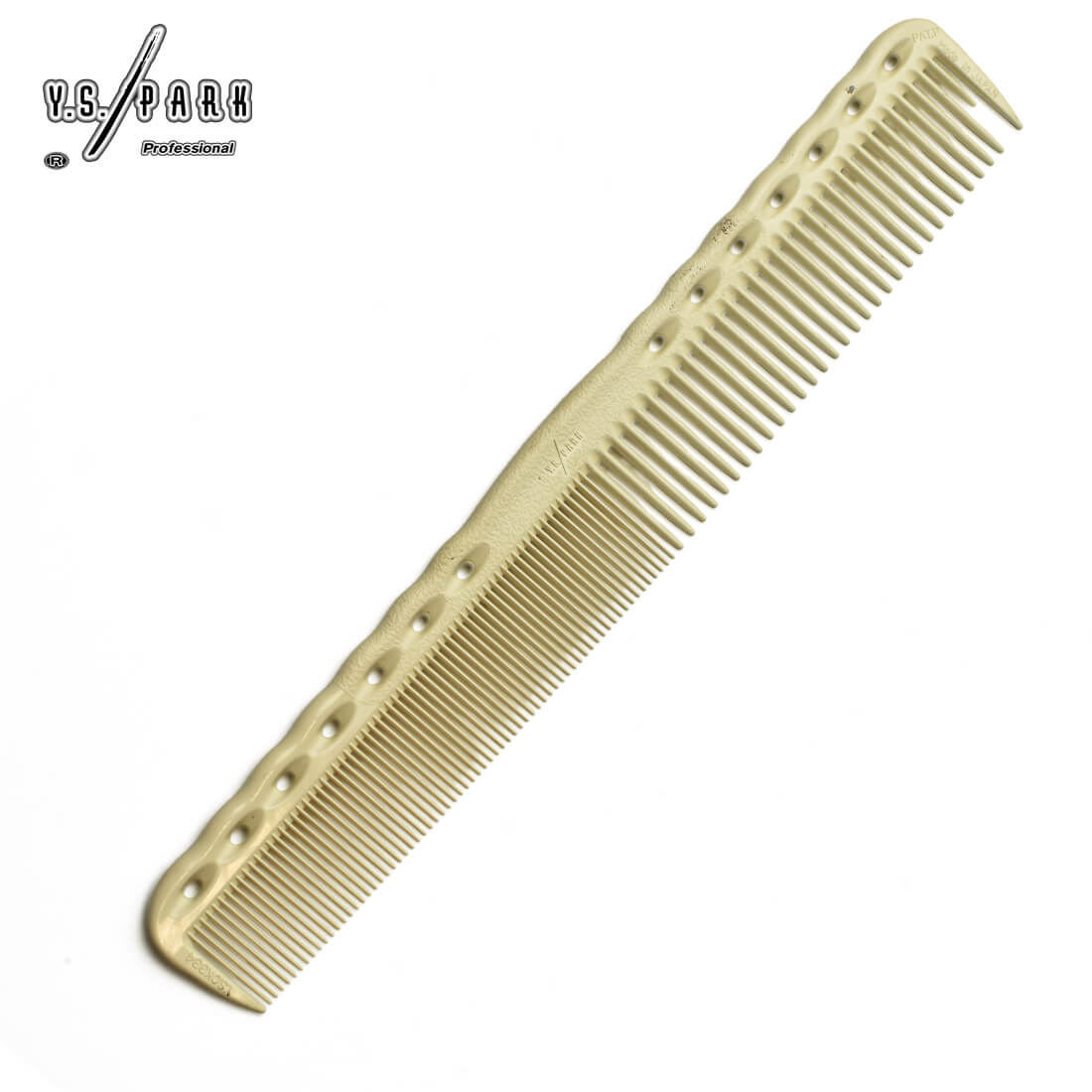 Peigne Y.S.PARK 334 blanc – idéal pour coupe droite et travail de précision