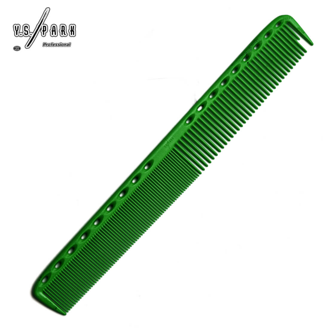 Peigne Y.S.PARK YS-335 vert – précision et confort pour coupe en salon