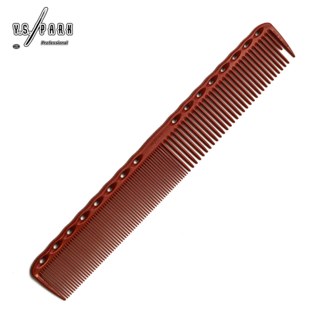 Peigne Y.S.PARK 336 rouge – idéal pour les techniques de coupe droites et dégradés