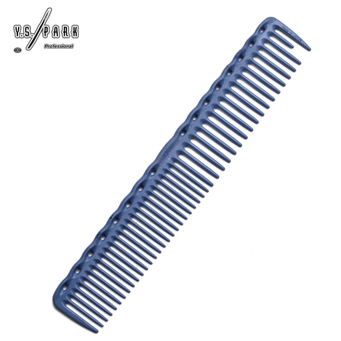 Peigne Y.S.PARK 338 bleu – dents espacées pour un coiffage sans accroc