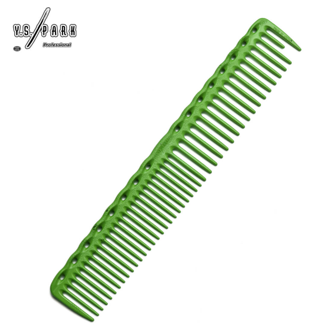 Peigne de coiffure Y.S.PARK 338 vert – idéal pour cheveux épais et texturés