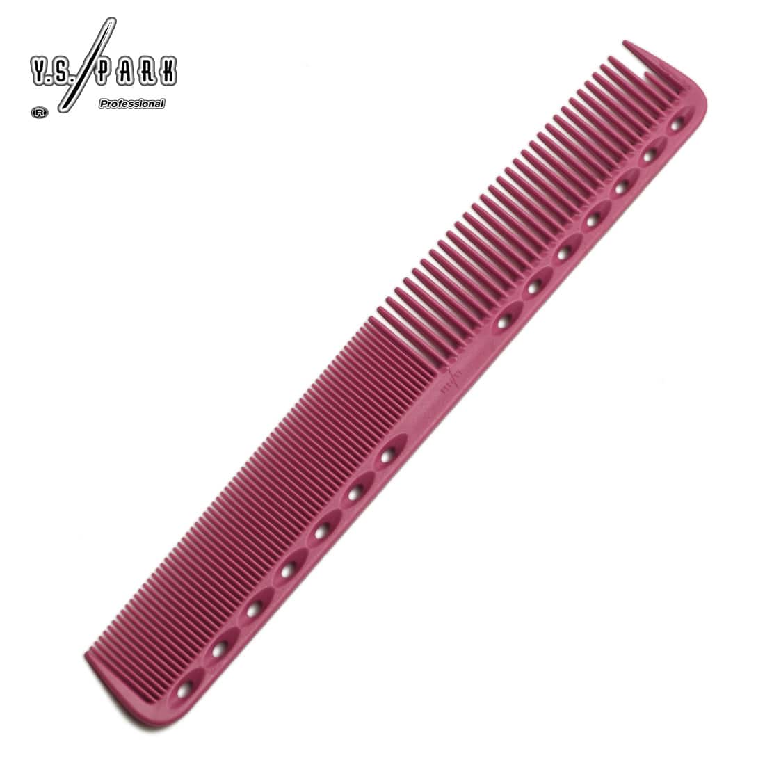 Peigne Y.S.PARK 339 rose – dents fines pour précision de coupe