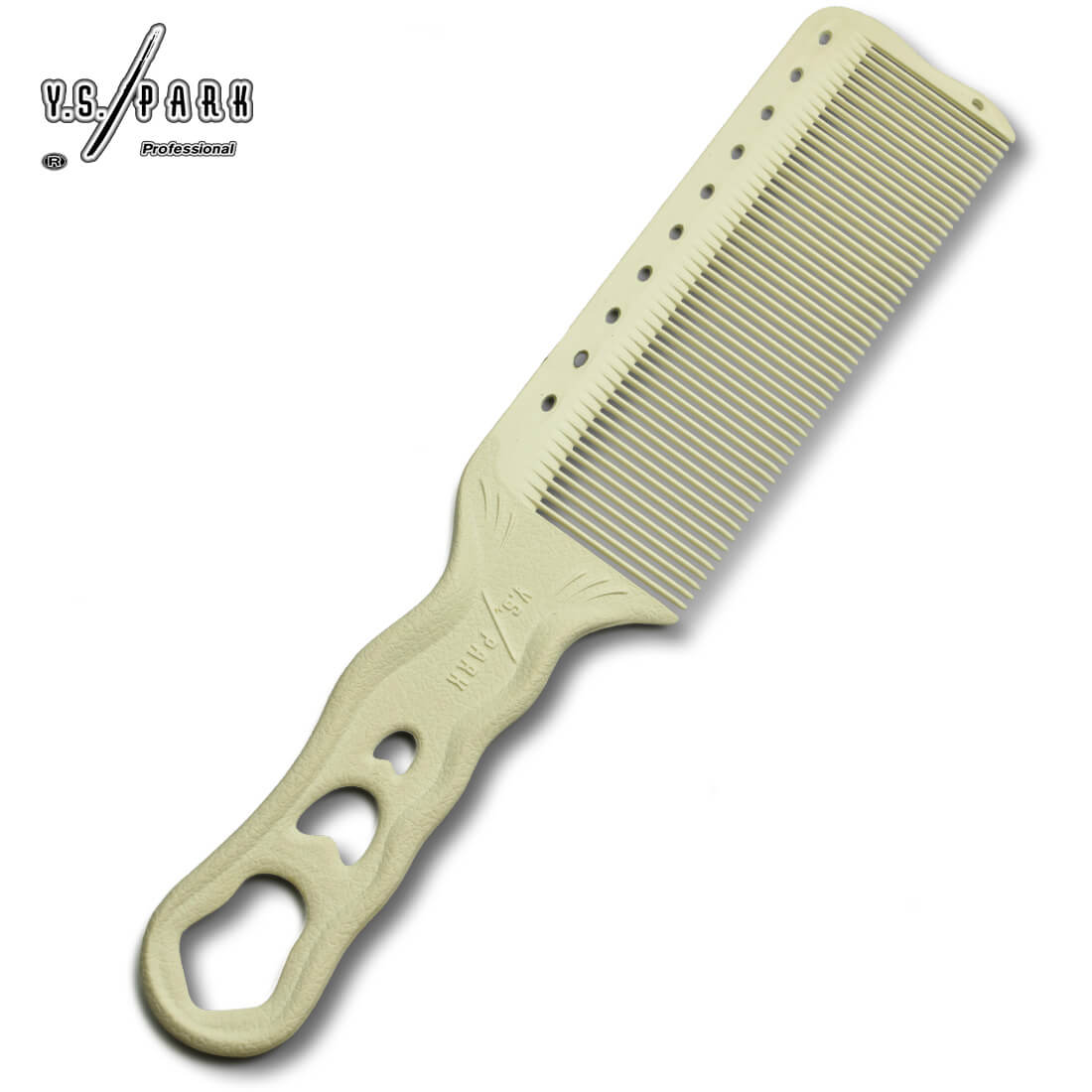 Peigne de coupe Y.S.PARK HS281 blanc – dents fines et régulières