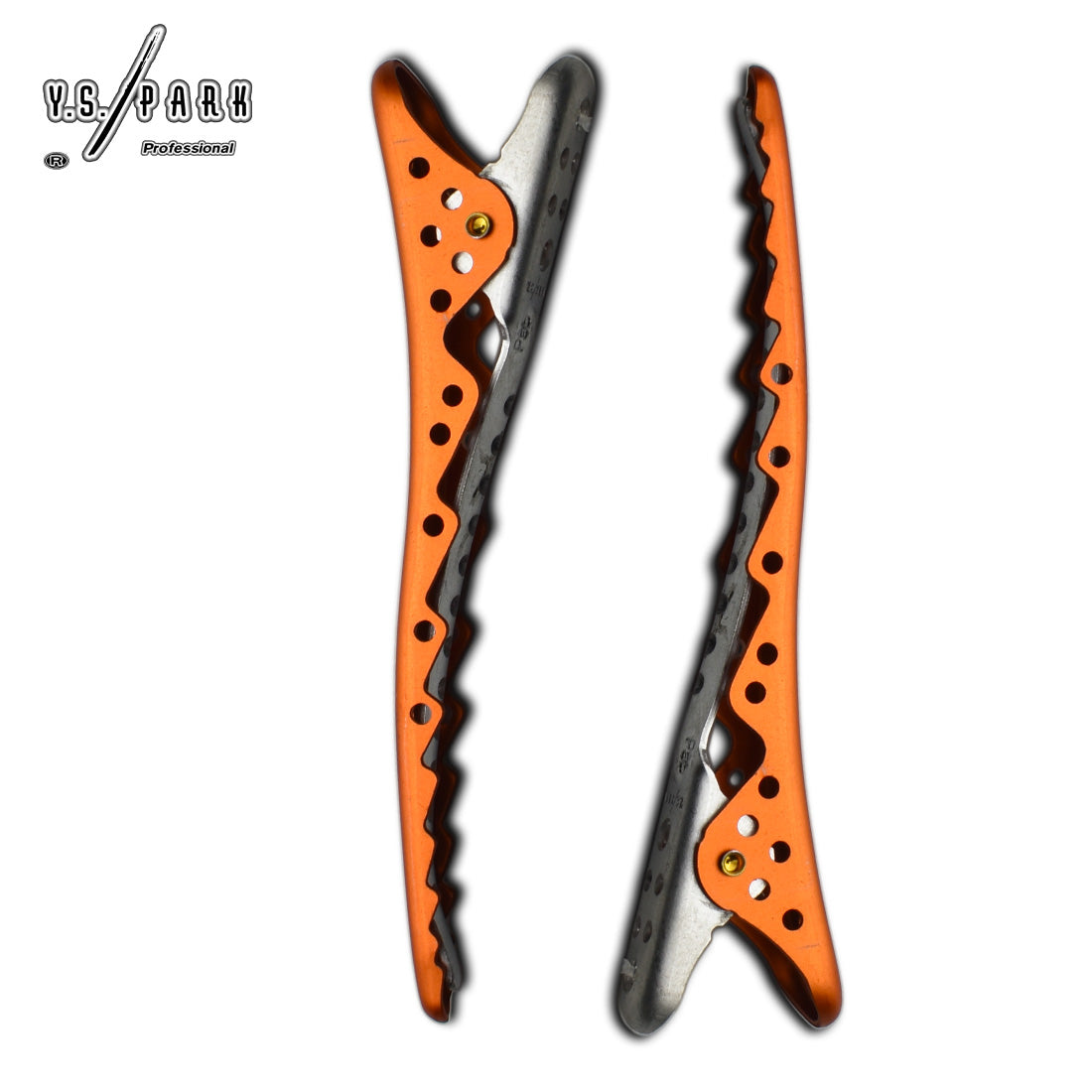 Pinces coiffure antiglisse Y.S.PARK Shark – coloris orange métallisé