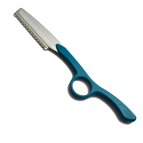 Rasoir japonais Two-in-One bleu– idéal pour effiler et sculpter les cheveux