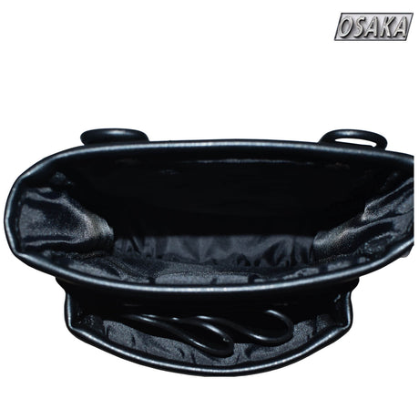 trousse osaka hoxton noir vue de l'intérieur sans les pochettes de rangement