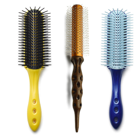 Brosses de coiffure en poils nylon – Performance et respect du cheveu