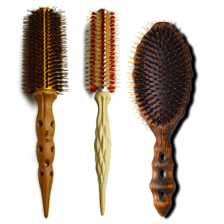 Brosses de coiffure en poils mixtes – Performance, polyvalence et respect du cheveu
