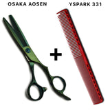 Ciseaux sculpteurs OSAKA AOSEN 40 - Cobalt Vert