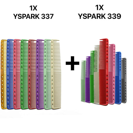 offre avec les peignes yspark 337 aux dents plus écartés et les peignes de coupe yspark 339 basiques. 