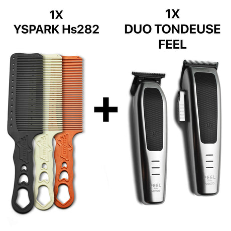 peignes de coupe tondeuse yspark hs282 associés avec les tondeuses de coupe N900 et les tondeuses de finition N700 FEEL Japan