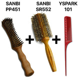 Brosse Sanbi PP451 – 100% poils de sanglier