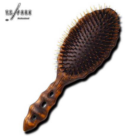 Brosse plate YS Park 651 – manche ergonomique et base ventilée pour coiffage précis