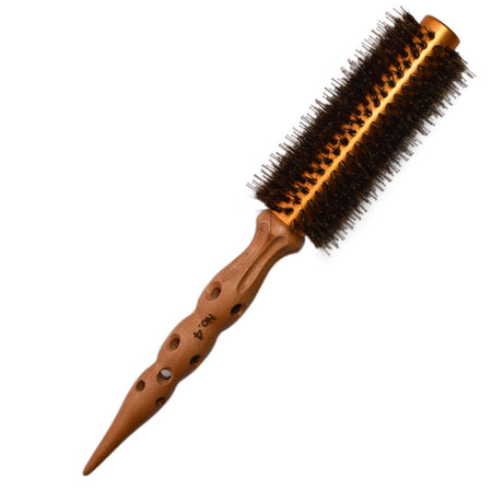 Brosse OSAKA No. 4 – idéale pour cheveux mi-longs, manche sculpté ventilé, poils sanglier