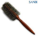 Brosse Sanbi R‑352 – poils sanglier doux en spirale, bois léger, diamètre  55 mm, 18 rangées